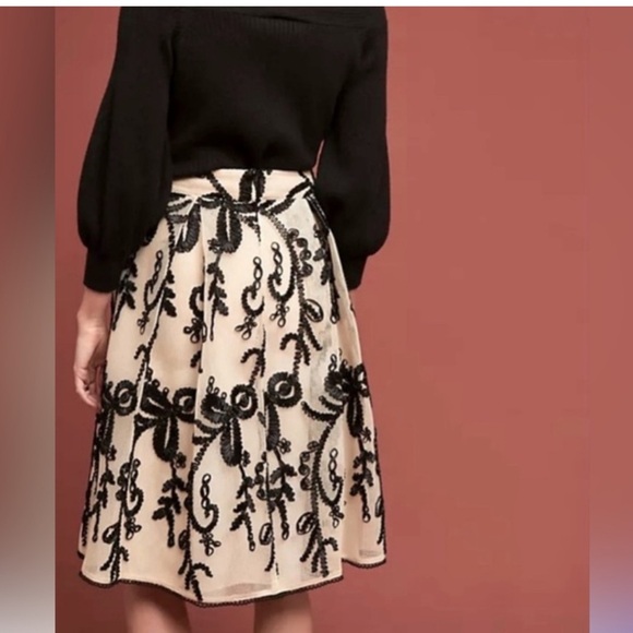 Anthropologie x dRA Los Angeles Embroidered Tulle Skirt - Picture 3 of 13